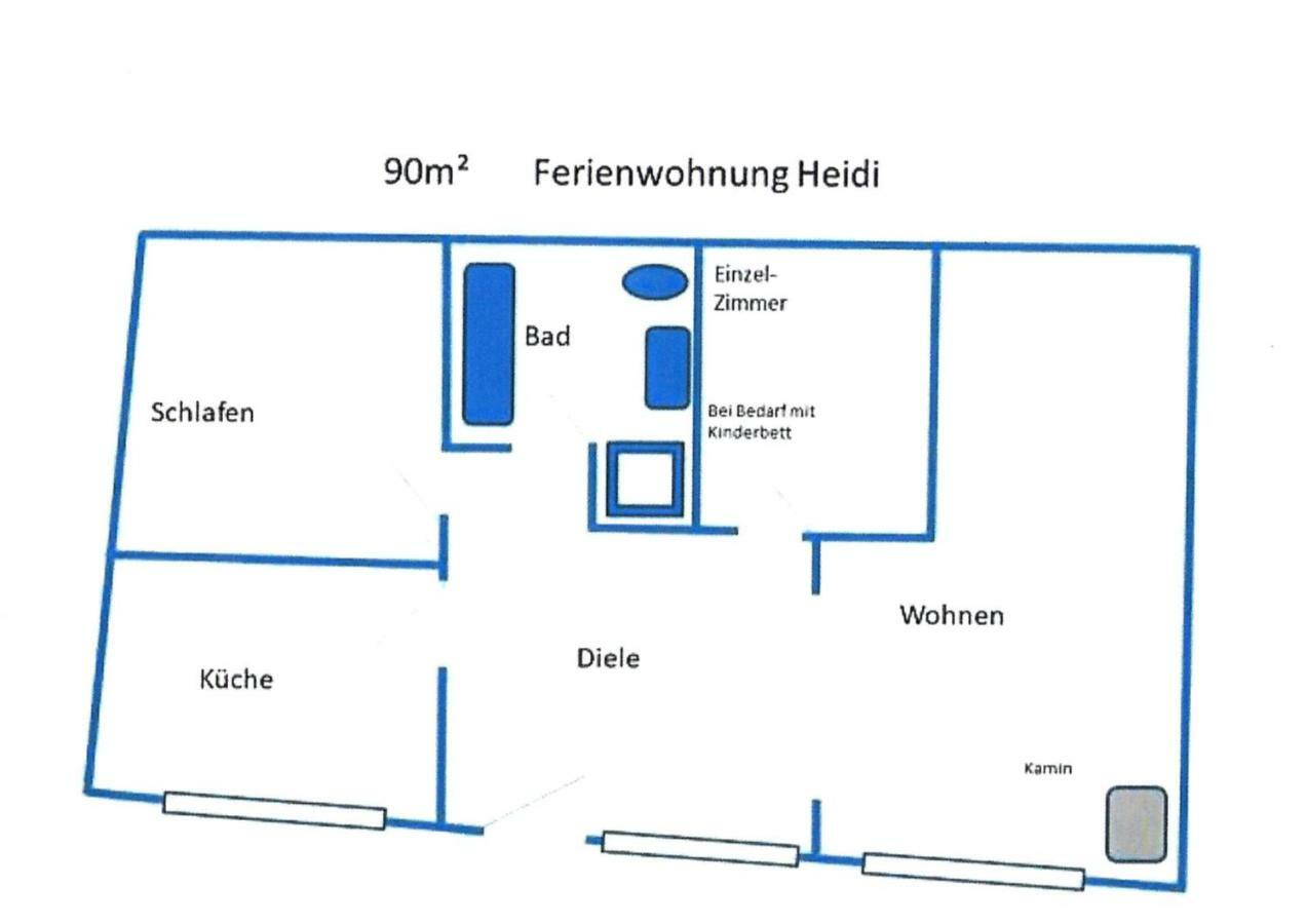 Ferienwohnung Heidi Альтена Экстерьер фото